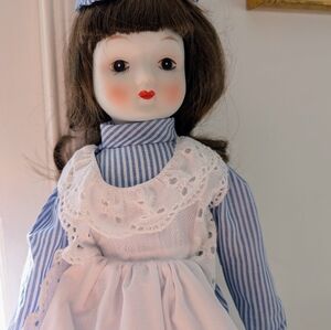Vintage Porcelain 18" Doll From Lillian Vernon